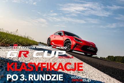 Klasyfikacje TOYOTA GR CUP 2024 po 3. rundzie na Moto Park Ułęż